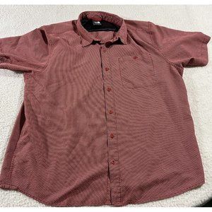 The North Face Shirt Mens XXL Plaid Short Sleeve Button Up Red Checkered
